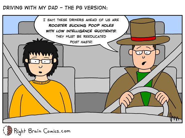52 – Driving with my Dad – The PG Version